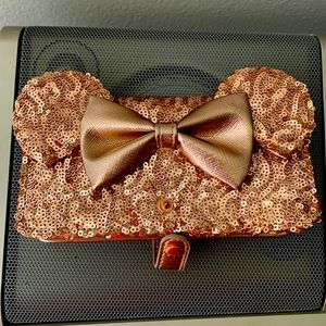 Rose gold Minnie iPhone case and wallet.